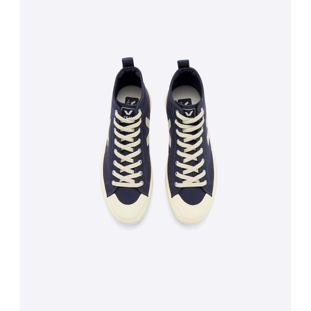 Veja NOVA HT CANVAS Hoog Heren Blauw | NL 104DFM